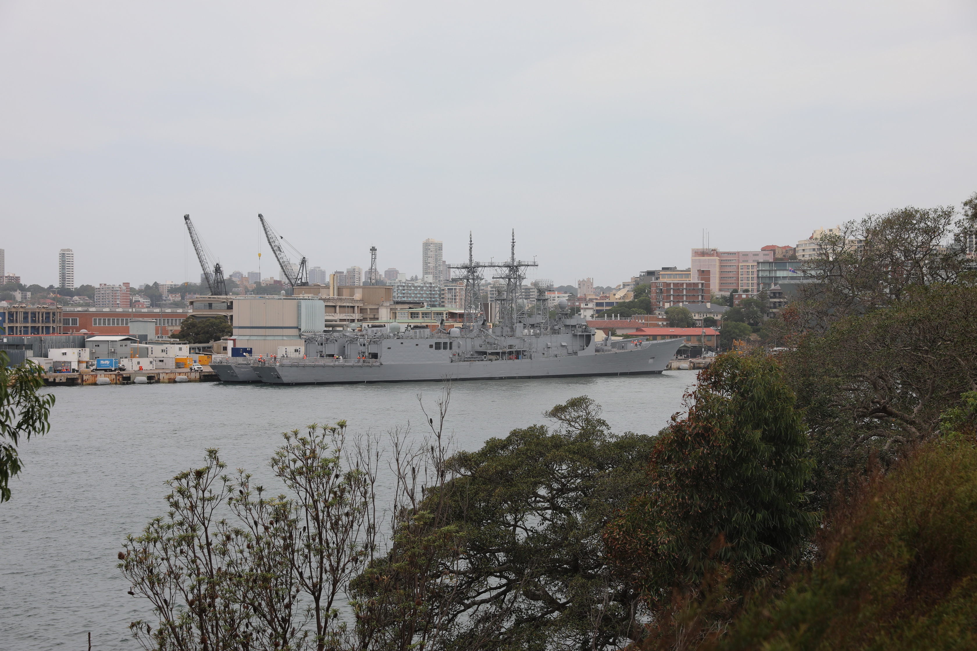 Militärschiff im Royal Botanic Garden